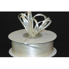 Double Faced Satin Ribbon , Ivory, 1/8 Inch x 100 Yards (1 Spool) SALE ITEM